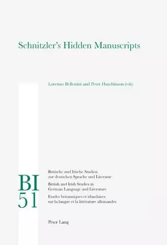 Schnitzler’s Hidden Manuscripts cover