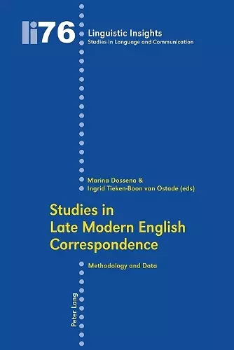 Studies in Late Modern English Correspondence cover