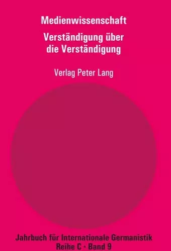 Medienwissenschaft cover