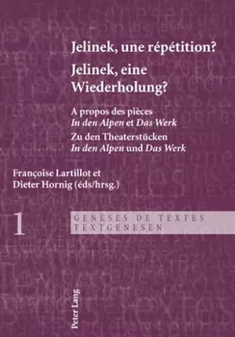 Jelinek, Une Répétition ?- Jelinek, Eine Wiederholung? cover