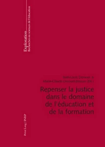 Repenser La Justice Dans Le Domaine de l'Éducation Et de la Formation cover