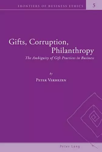 Gifts, Corruption, Philanthropy cover