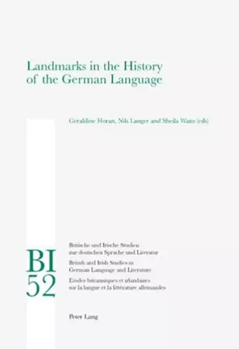 Landmarks in the History of the German Language cover