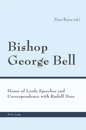 Bishop George Bell cover