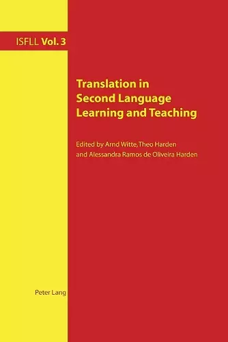 Translation in Second Language Learning and Teaching cover