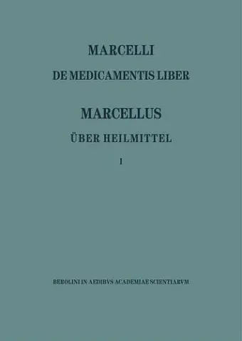 Marcellus/Ueber Heilmittel cover