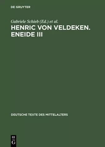Henric Van Veldeken: Eneide 3, Woerterbuch cover