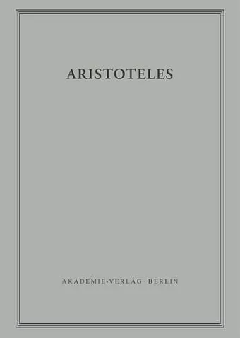 Aristoteles: Zoologische Schriften cover