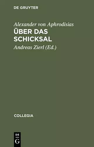 Uber Das Schicksal De Fato cover