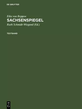 Sachsenspiegel cover