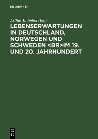 Lebenserwartungen in Deutschland Norwegen Und Schweden cover