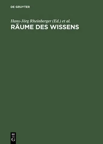Raeume DES Wissens Repraesentation Codierung Spur cover