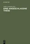 Eine Angeschlagene These Die 11. Feuerbach-These Von Karl Marx Im Foyer Der cover