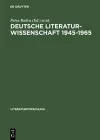 Deutsche Literaturwissenschaft 1945-1965 cover