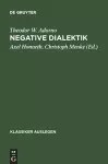 Theodor W. Adorno: Negative Dialektik cover