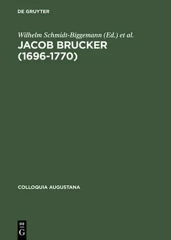 Jacob Brucker (1696-1770) cover