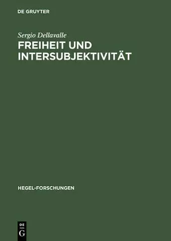 Freiheit und Intersubjektivität cover