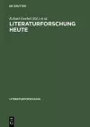 Literaturforschung heute cover