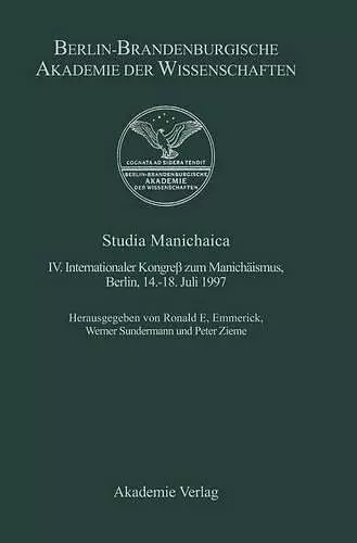 Studia Manichaica cover