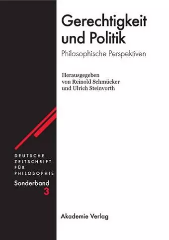 Gerechtigkeit und Politik cover