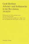 Groß-Berliner Arbeiter- Und Soldatenräte in Der Revolution 1918/19 cover
