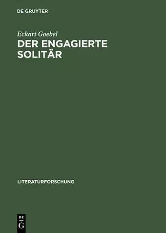 Der engagierte Solitär cover