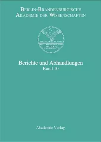 Berichte und Abhandlungen, Band 10 cover