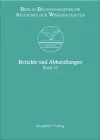 Berichte und Abhandlungen, Band 10 cover