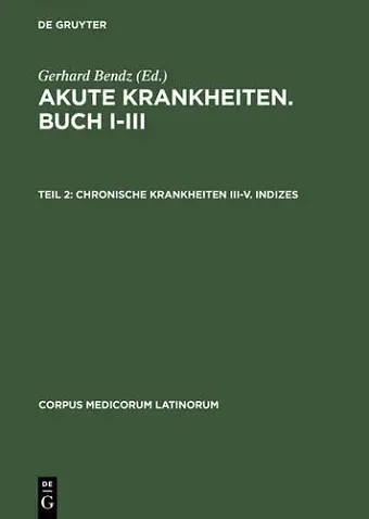 Chronische Krankheiten III-V. Indizes cover