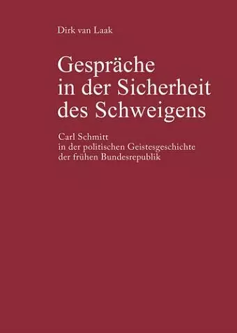 Gespräche in Der Sicherheit Des Schweigens cover