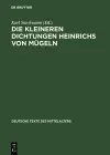 Die kleineren Dichtungen Heinrichs von Mügeln cover