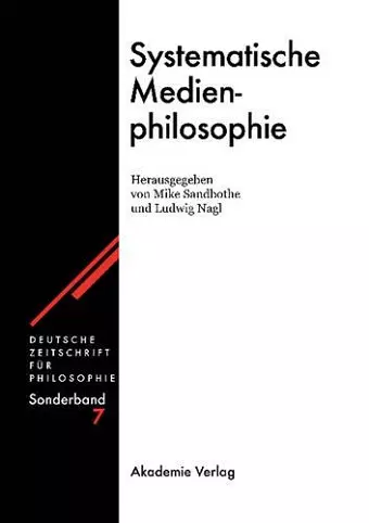 Systematische Medienphilosophie cover