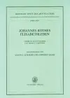 Johannes Rothes Elisabethleben cover