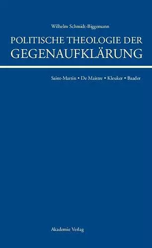 Politische Theologie Der Gegenaufklärung cover