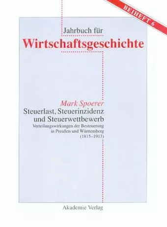 Steuerlast, Steuerinzidenz und Steuerwettbewerb cover