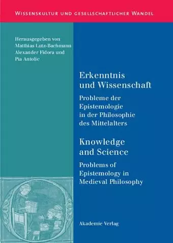 Erkenntnis und Wissenschaft/ Knowledge and Science cover