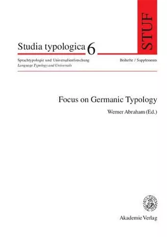 Focus on Germanic Typology cover