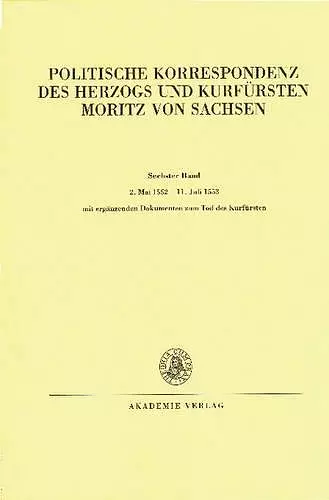 2. Mai 1552 - 11. Juli 1553 cover