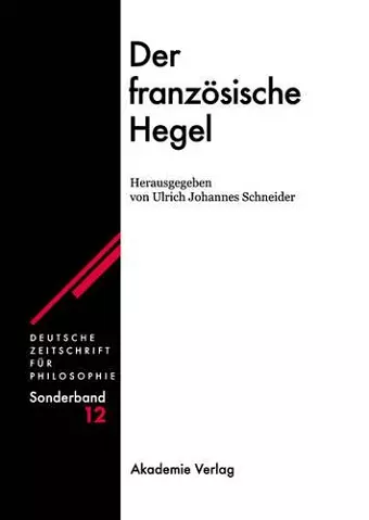 Der Französische Hegel cover