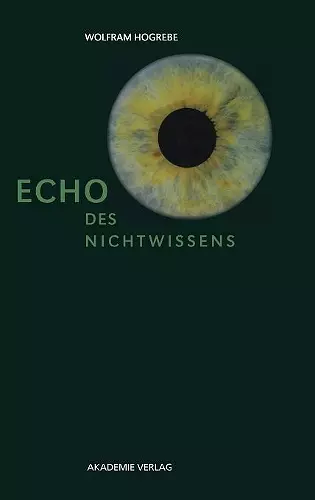 Echo des Nichtwissens cover