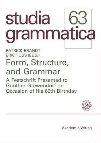 Form, Structure, and Grammar cover