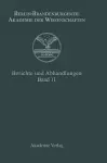 Berichte und Abhandlungen, Band 11 cover