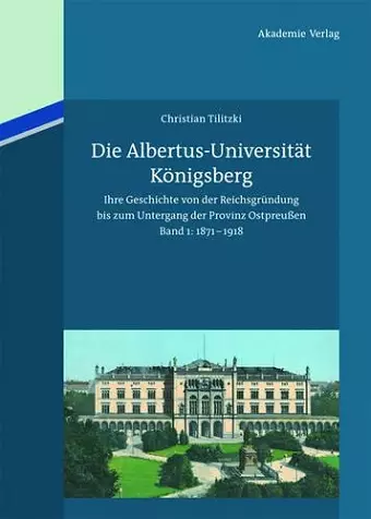 Die Albertus-Universität Königsberg cover