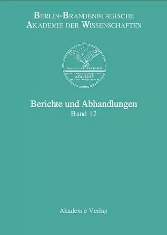 Berichte und Abhandlungen, Band 12 cover