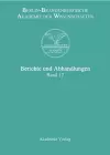 Berichte und Abhandlungen, Band 12 cover