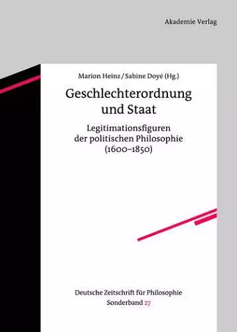 Geschlechterordnung und Staat cover