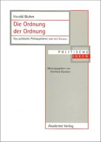 Die Ordnung Der Ordnung cover