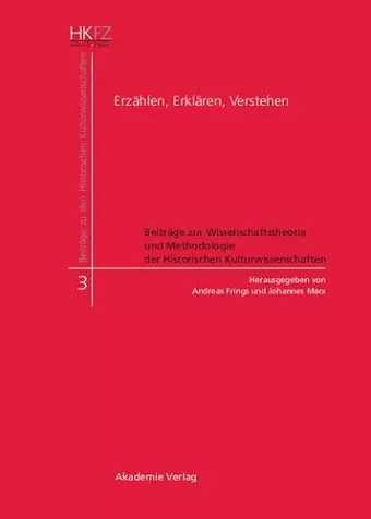 Erzählen, Erklären, Verstehen cover