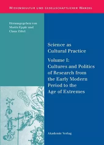 Science as Cultural Practice cover