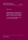 Meister Eckhart - ein Wort im Wort cover